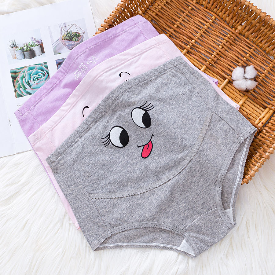 3 packs pregnant womens underwear highwaist belly support underwear