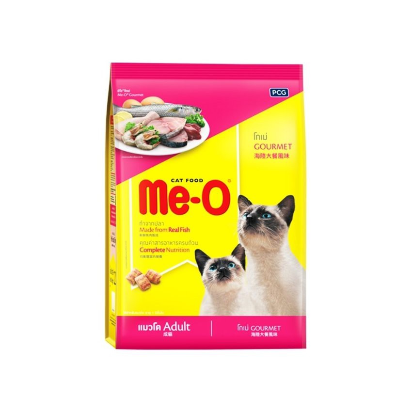 Meo (Meo) Cat Food Gourmet 1.1 Kg อาหารแมว มีโอ แบบเม็ด สูตรโกเม่ ขนาด