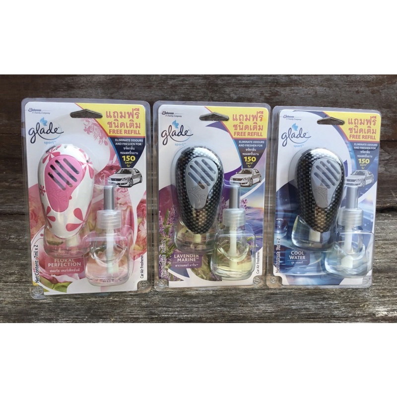 Glade Sport Car Air Freshener 7ml + Refill Shopee Thailand