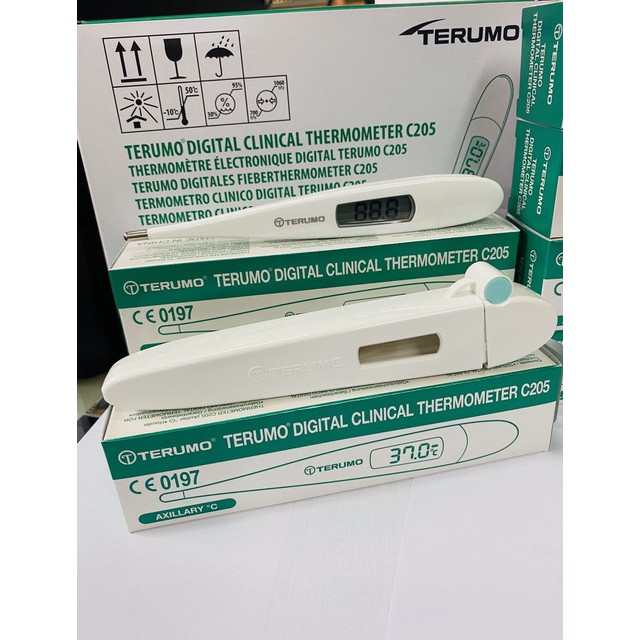 TERUMO DIGITAL CLINICAL THERMOMETER C205 ปรอทวัดไข้ดิจิตอล Terumo รุ่น C205 จำนวน 1 ชิ้น ลดเหลือ