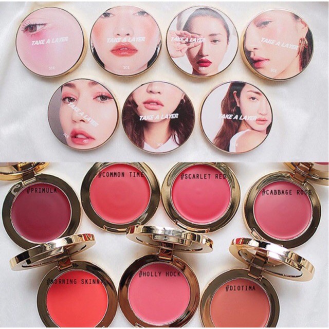 3CE Take a Layer Multi Pot Diotima สีนู้ดส้มบ่มแดด พีชอมส้มอ่อนๆ บลัชออนเนื้อครีม 3 in 1 สีสวย