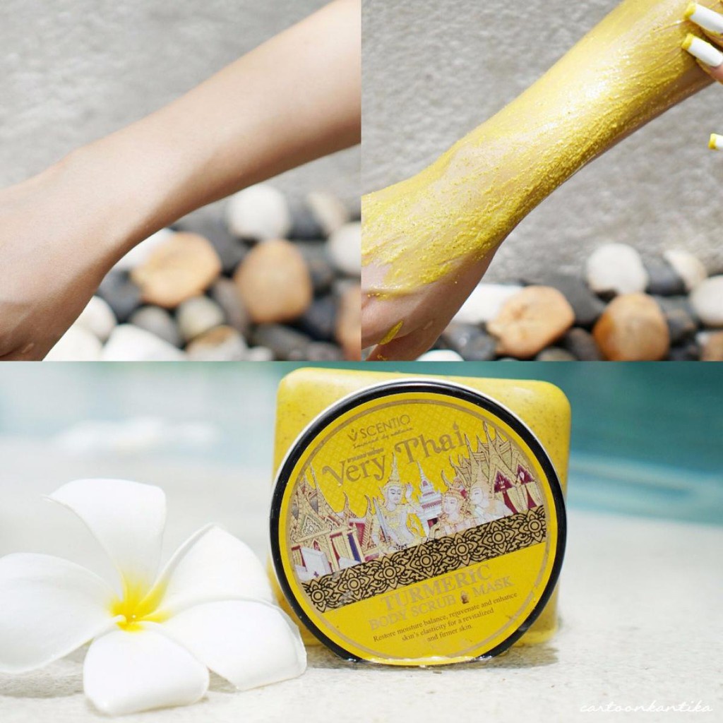 BEAUTY BUFFET SCENTIO VERY THAI TURMERIC BODY SCRUB MASK เซนทิโอ เวรี่ ไทย แทมมารีน บอดี้ สครับ