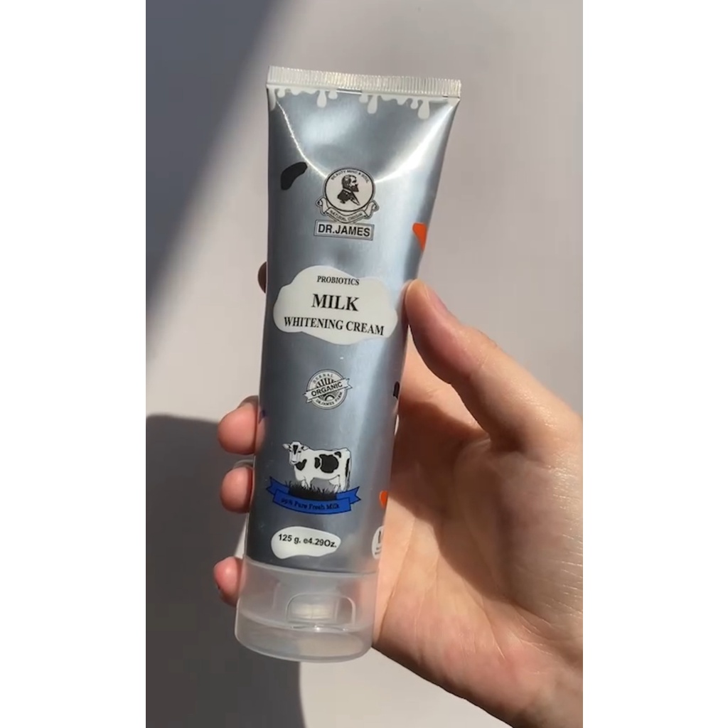 B56 DR.JAMES MILK WHITENING CREAM ดร.เจมส์ มิลล์ไวท์ เทนนิ่ง ครีม ครีม