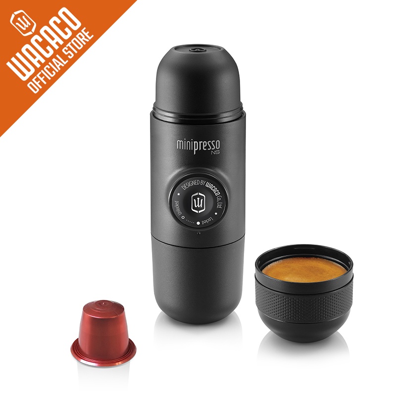 Wacaco Minipresso NS, Portable Espresso Coffee Machine, Compatible NS Capsules*, Small Travel
