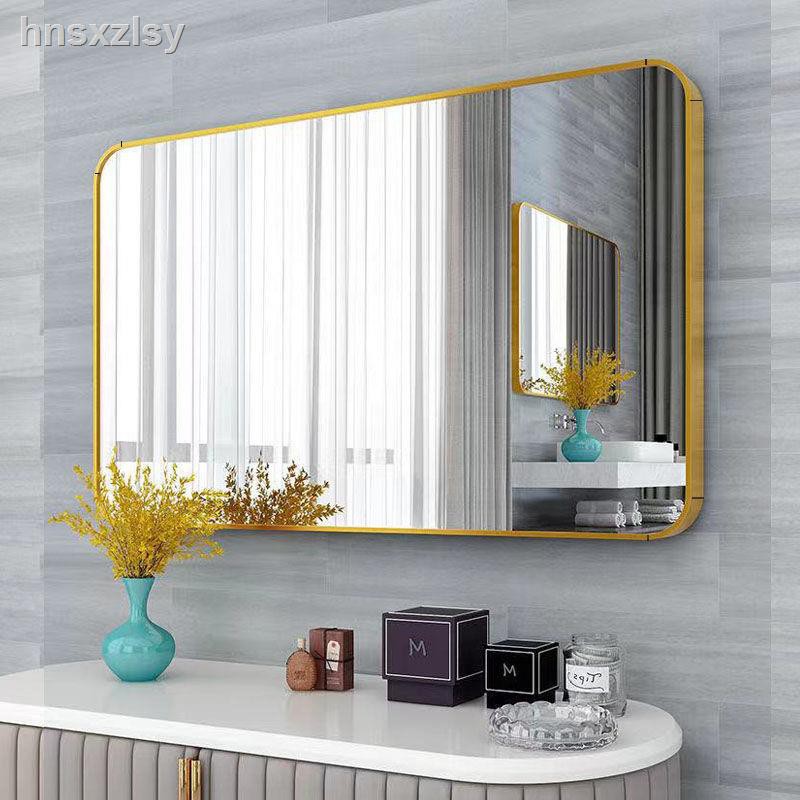 Aluminum Bathroom Mirror Toilet WallMounted Large Mirror VehR Shopee