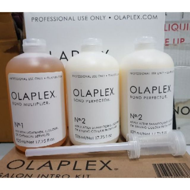 OLAPLEX Professional Salon Kit No.1, No.2 (2 ขวด) ขนาด 525 Ml ของแท้ 100 (525ml) Shopee Thailand