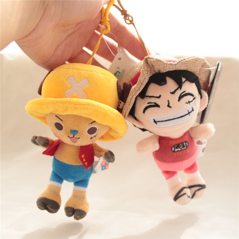 One Piece ของเล่นตุ๊กตา One Piece Chopper Luffy พวงกุญแจจี้ขนาดเล็ก