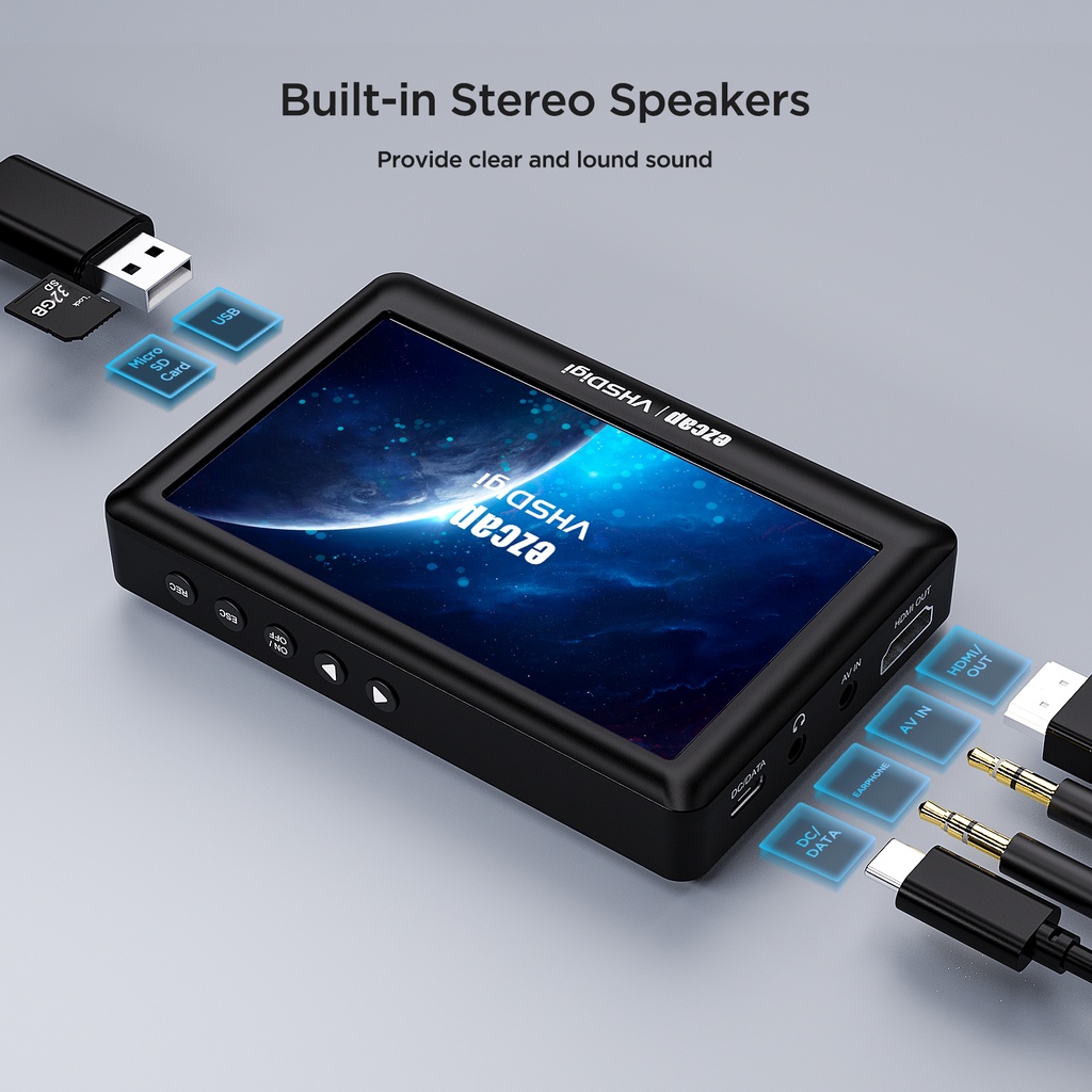 คอนโซลหน้าจอEzcap 273 HD Video Recorder Box Portable Game Capture Box