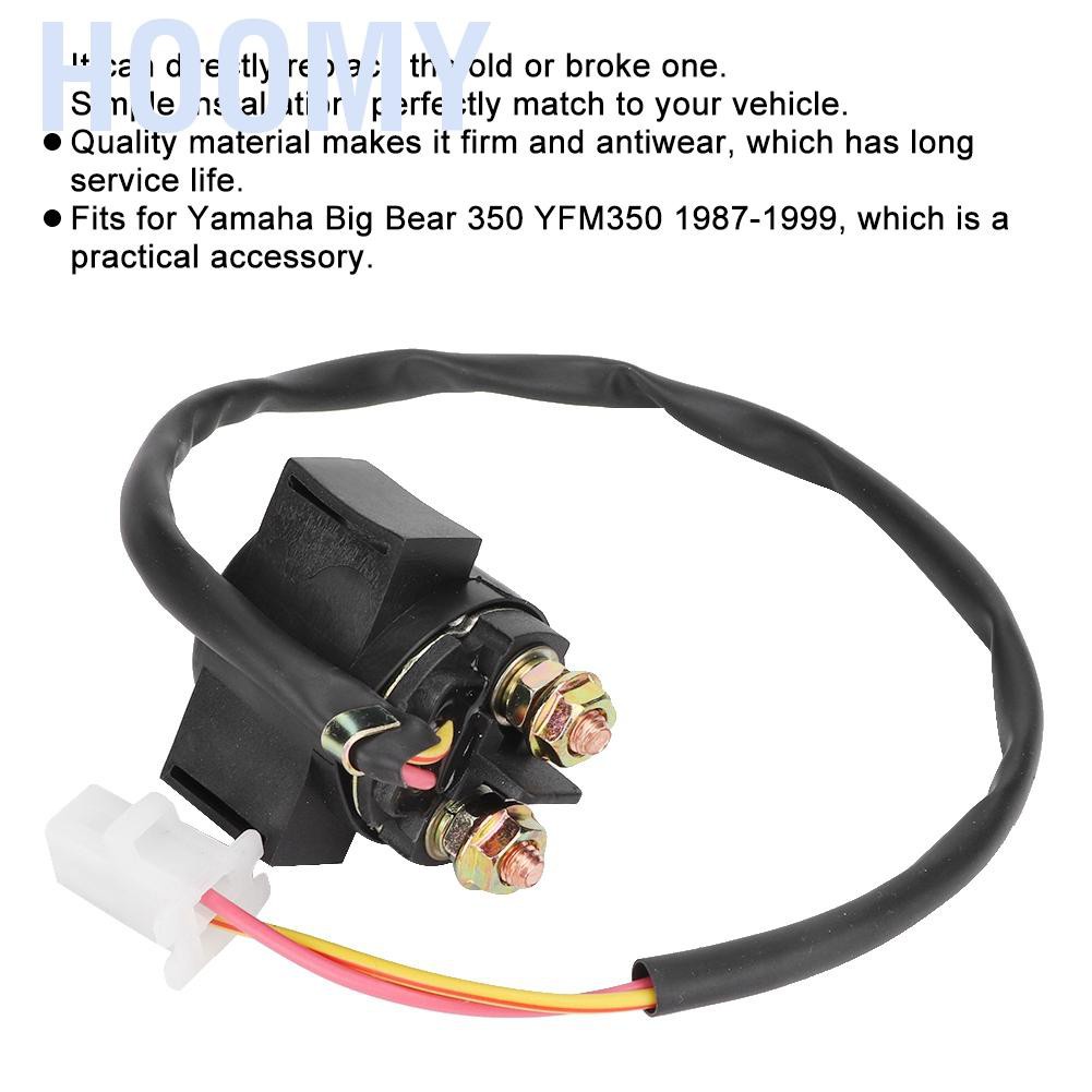 Hoomy Starter Relay Solenoid Fits for Yamaha Big Bear 350 YFM350 1987