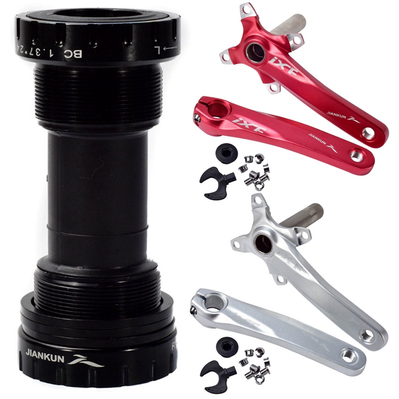 MTB Bike Chainset Crankset BB Mountain bike onepiece hollow Aluminum