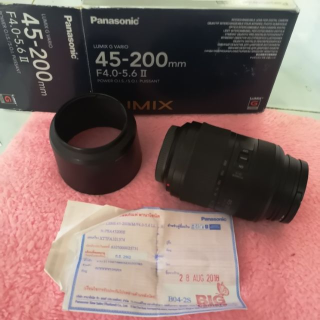 เลนส์ panasonic 45200 ois ii สีดำ ประกันเหลือ Shopee Thailand