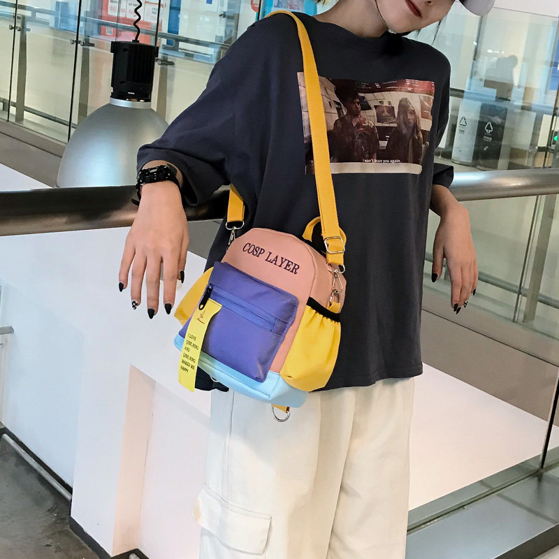 Net red bag 2020 new network red double shoulder women's bag Oxford