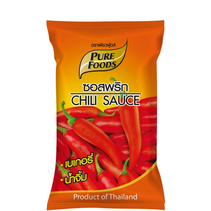 ซอสพริก ขนาด 1000 กรัม Chili Sauce ตรา เพียวฟู้ดส์ รสชาติเหมือนร้านไก่