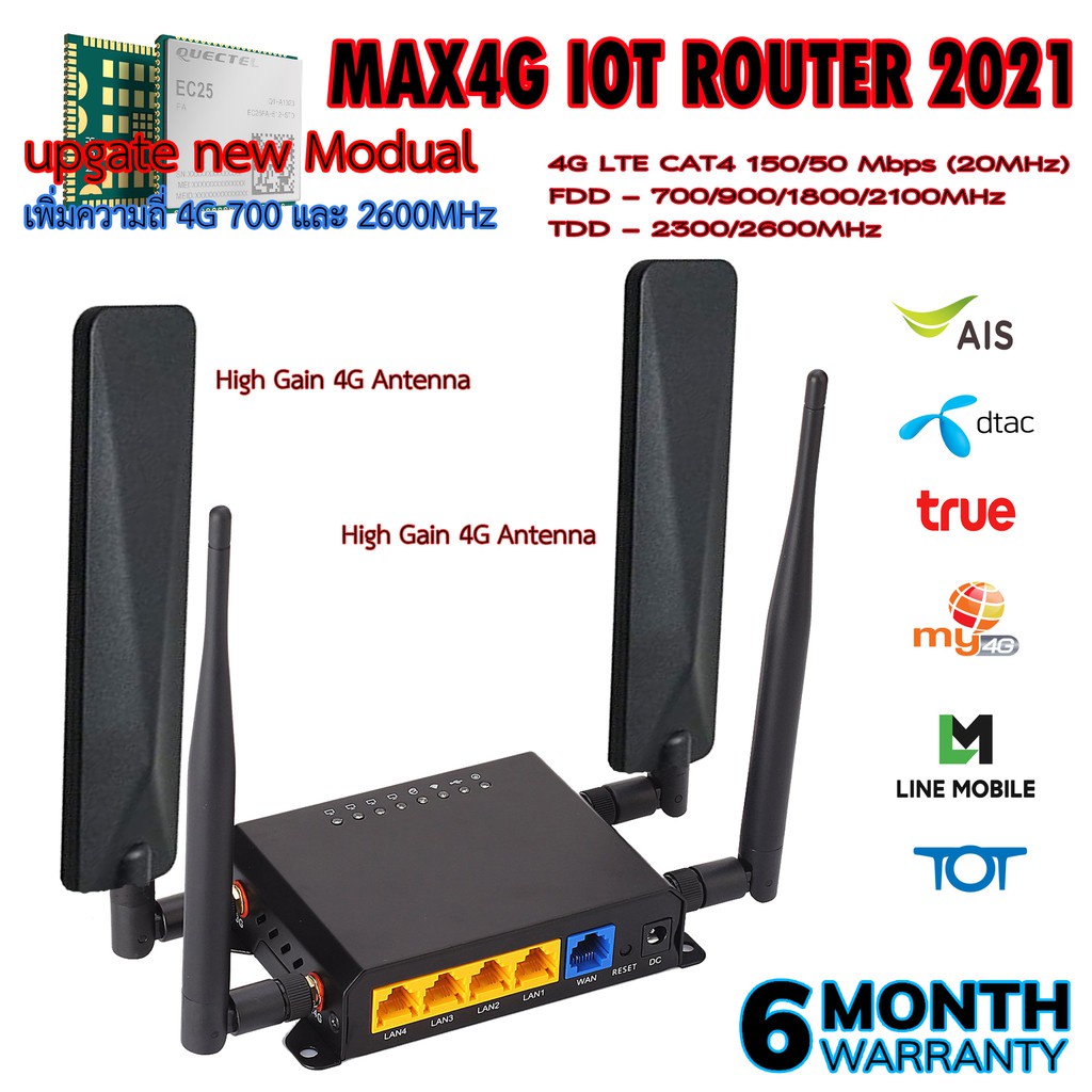 Max4G IOT Router Fw Smart OpenWRT 2021 n_579wsb_m ThaiPick