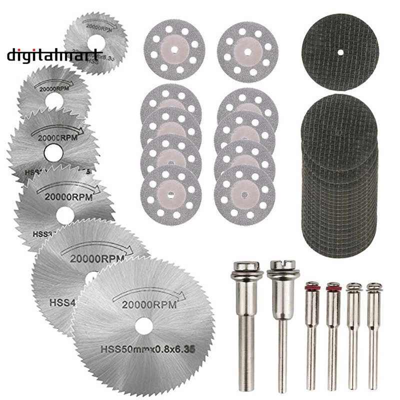 ★36PCS Rotary Cutting Wheels Tool Kit, Mini Diamond Cutting Wheel and