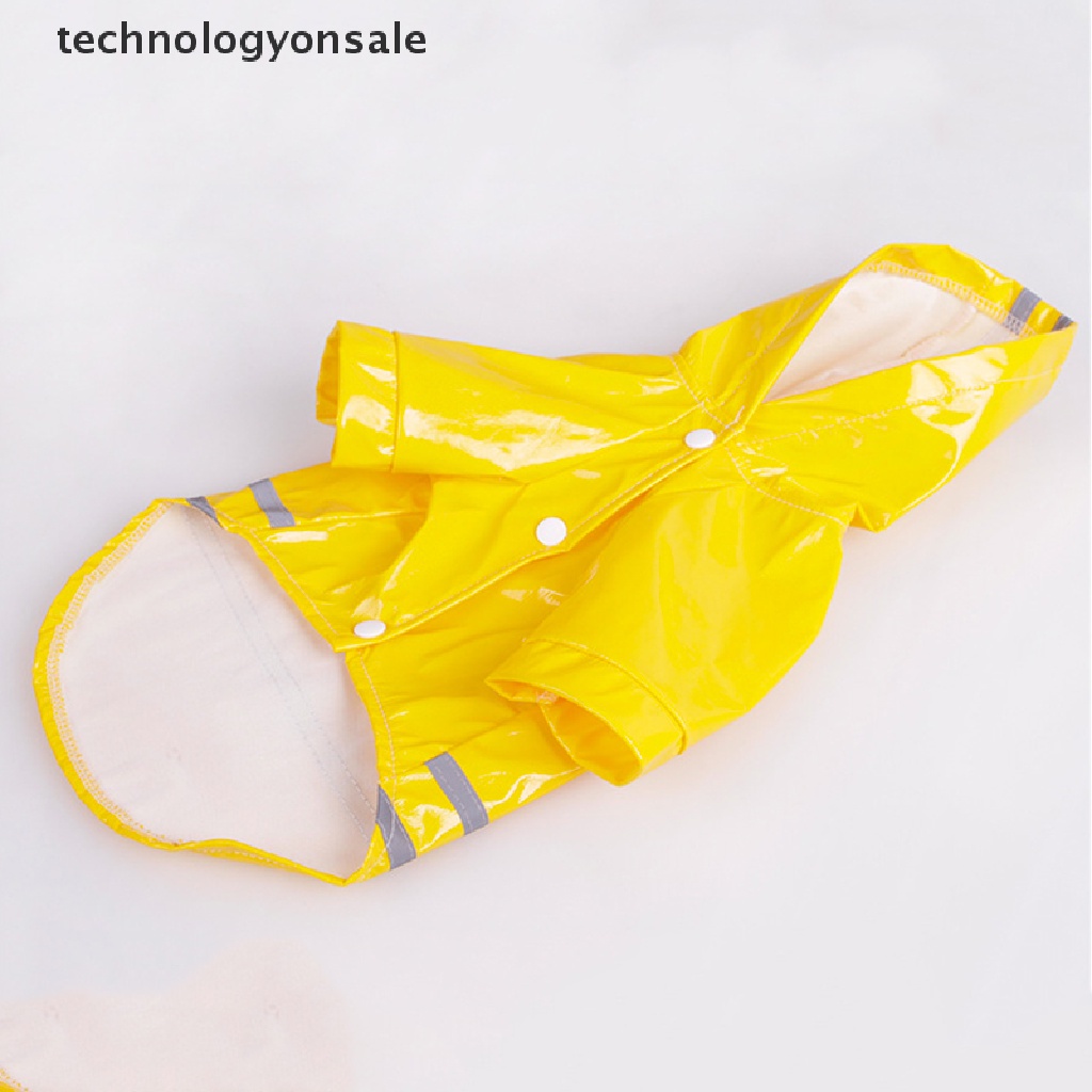 [technologyonsale] Pets Dog Clothes Hooded Raincoat Reflective Strip