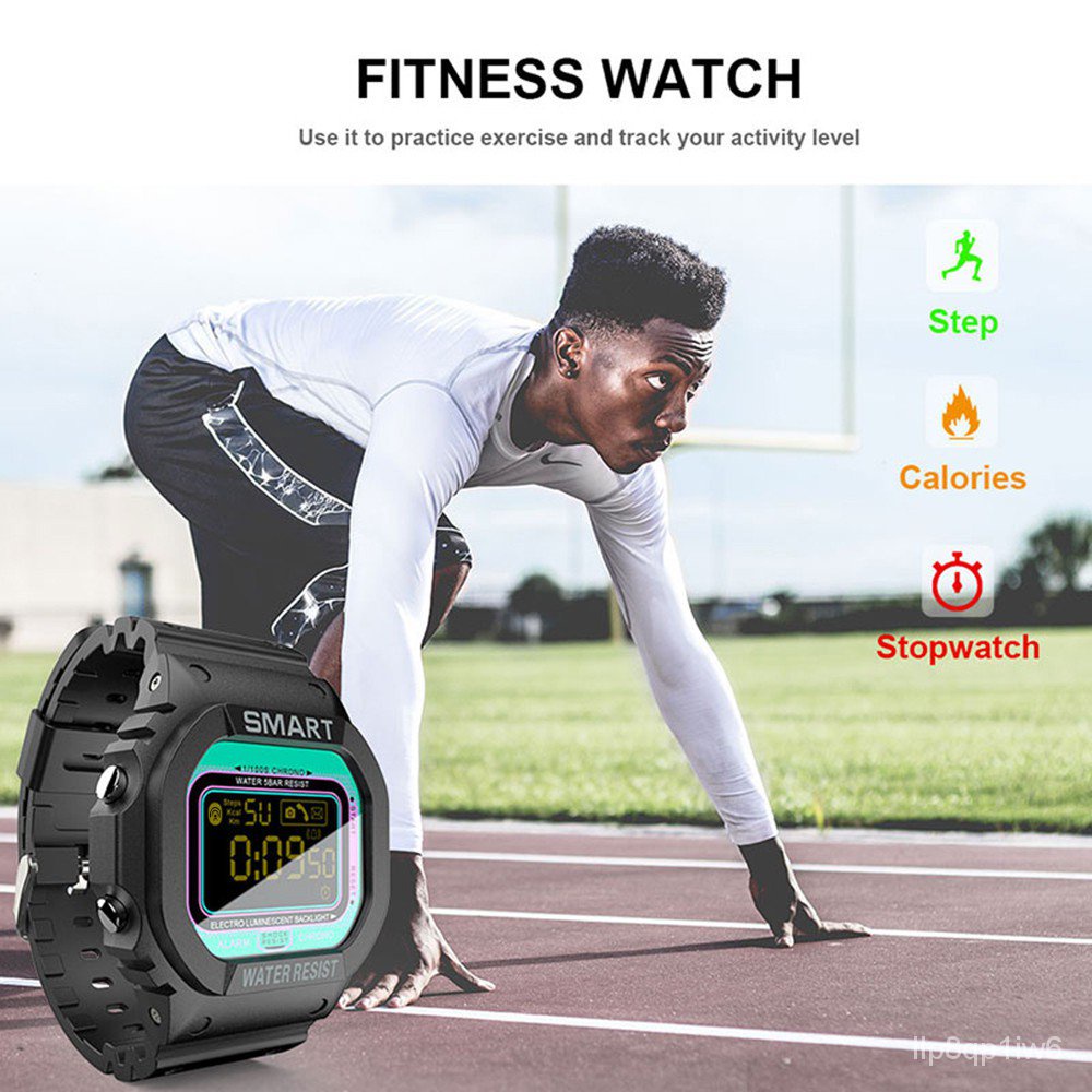 zksH LOKMAT MK22 Smart Bracelet BT Smart Men Watch Sport Fitness