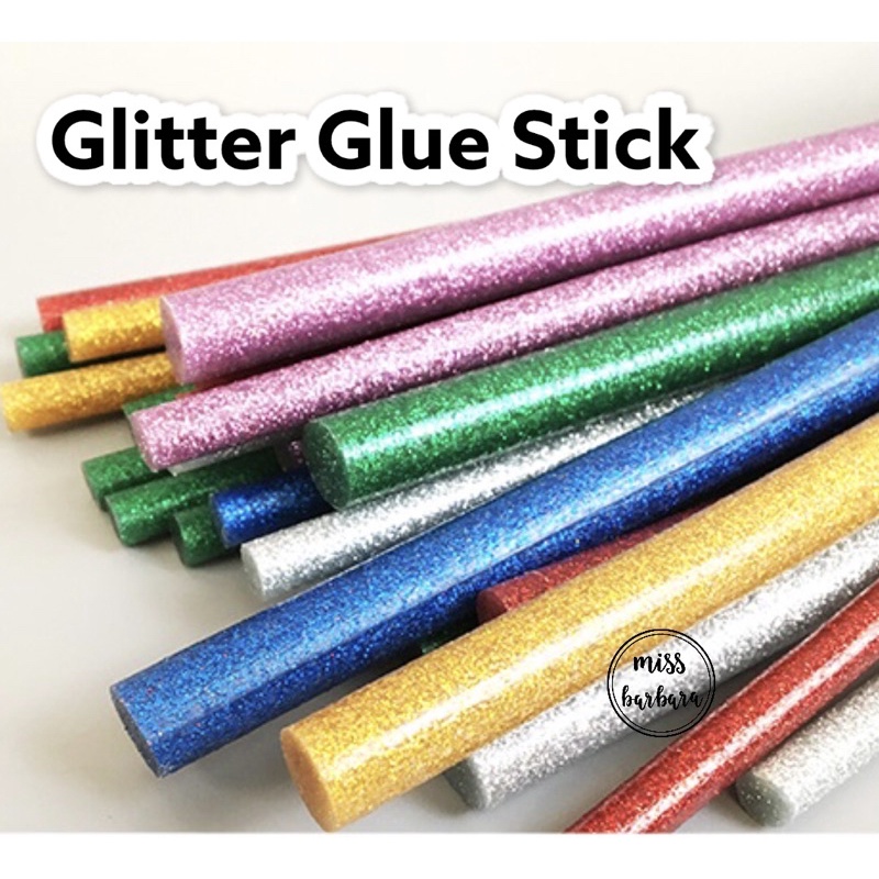 พร้อมส่งในไทย Glitter Glue Sticks กาวแท่งร้อนแบบกลิตเตอร์ สำหรับงาน D.I