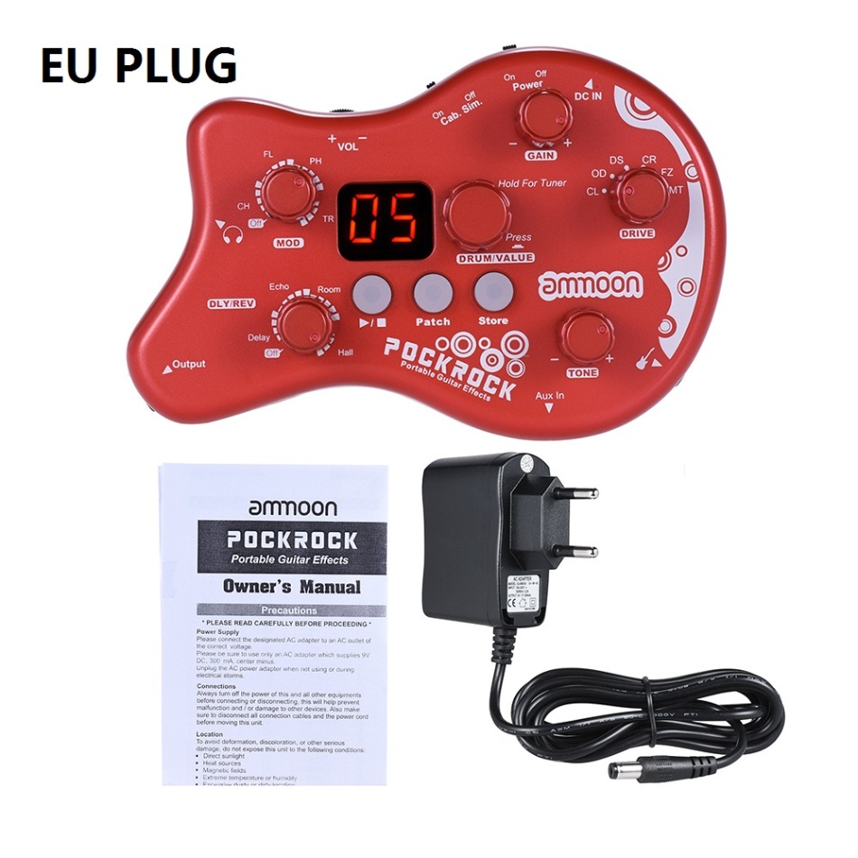 Bammoon PockRock Guitar Effect Pedal Multieffects Processor 15 Effect