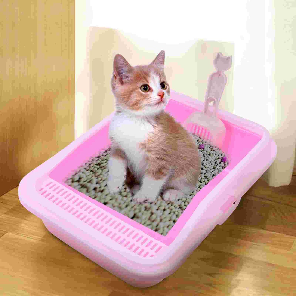 High Capacity Cat Litter Tray Cats Litter Box Pet Toilet With Sand