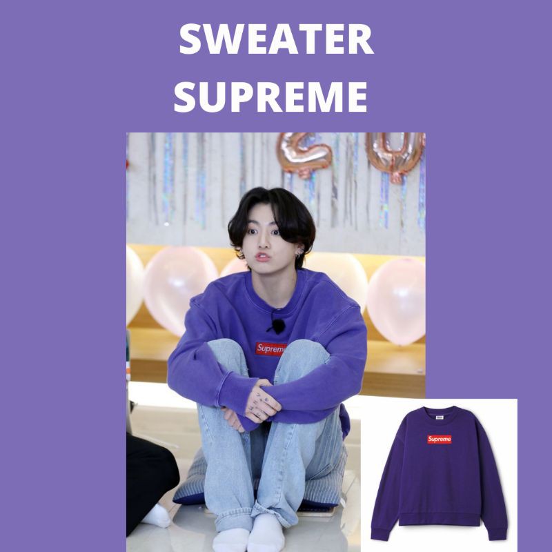 Jungkook Supreme Sweater / Jungkook Sweater / Jungkook Sweatshirt
