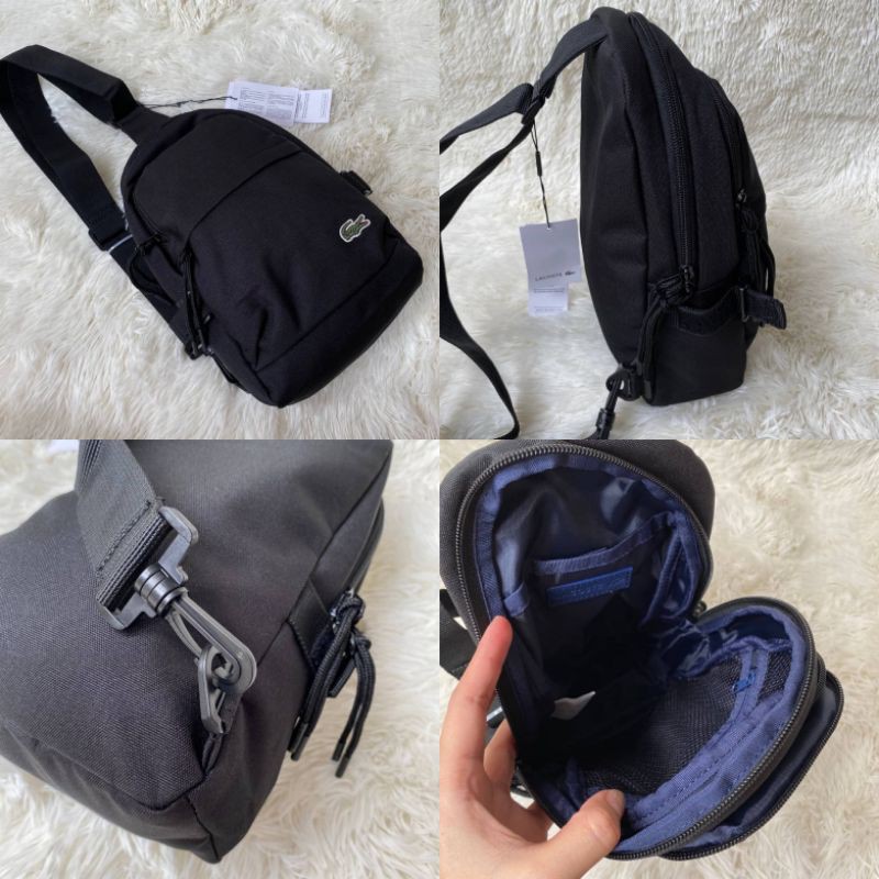 *ส่งฟรี ems. ของแท้ พร้อมส่งค่ะ* Lacoste Men's Neocroc Canvas Crossbody