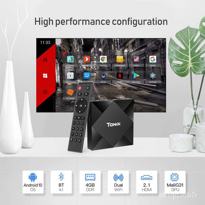 Tanix TX6S TV BOX Android 10 Box 4GB 64GB Allwinner H616 QuadCore TVBox