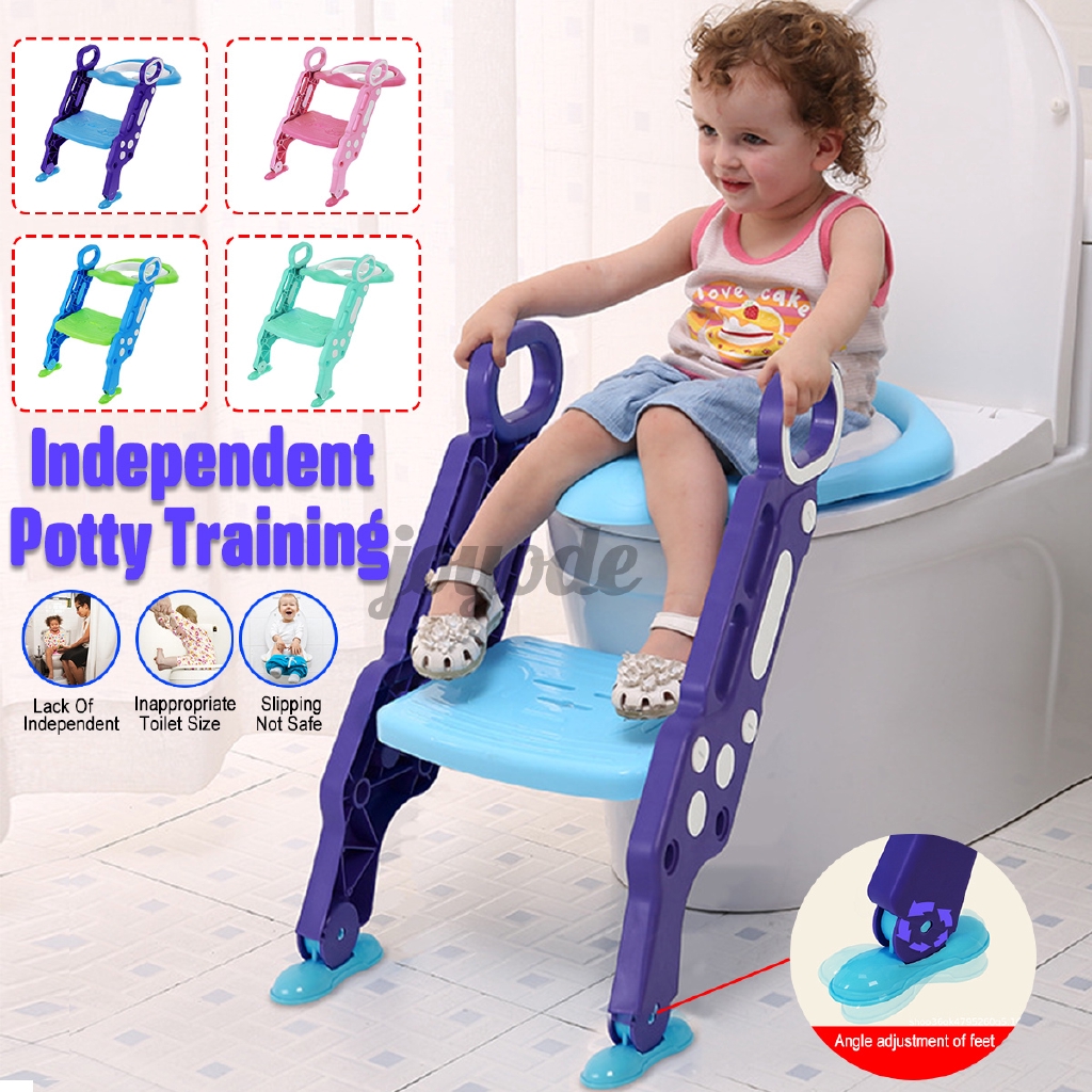 ♥7.7 Sale♥ Kids Potty Training Seat Toilet Chair Soft with Step Stool
