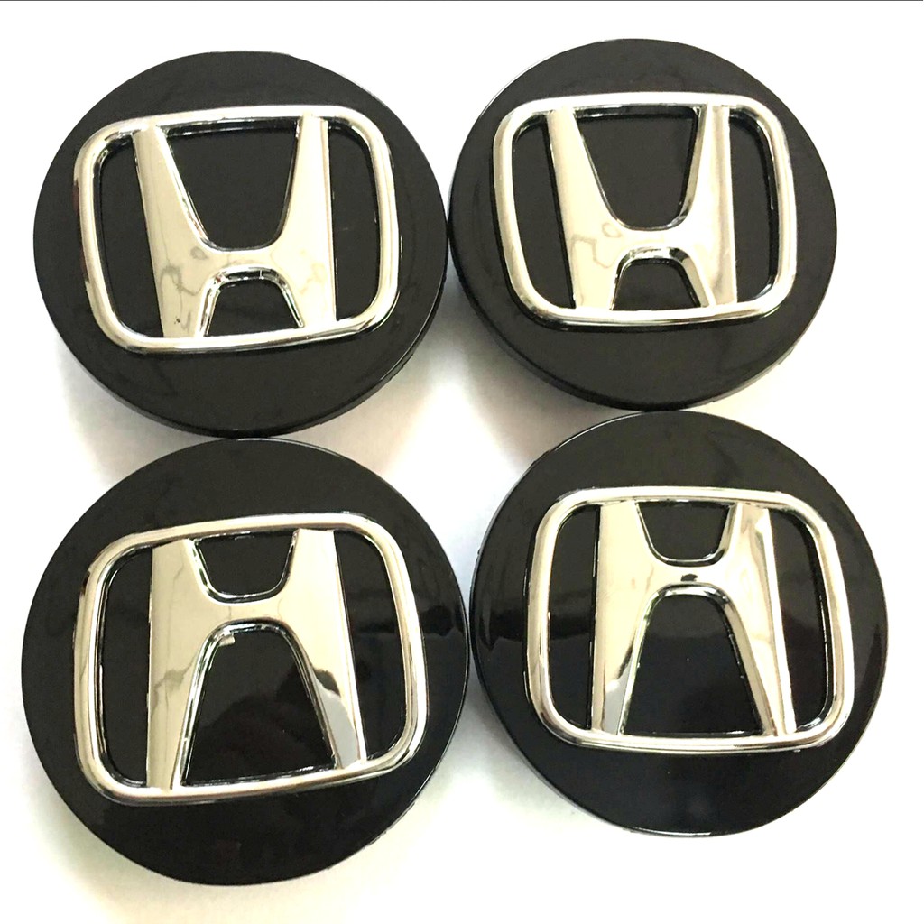 4Pcs 69mm For Honda Civic Accord CRV Wheel Emblem Hub Center Cap Badge