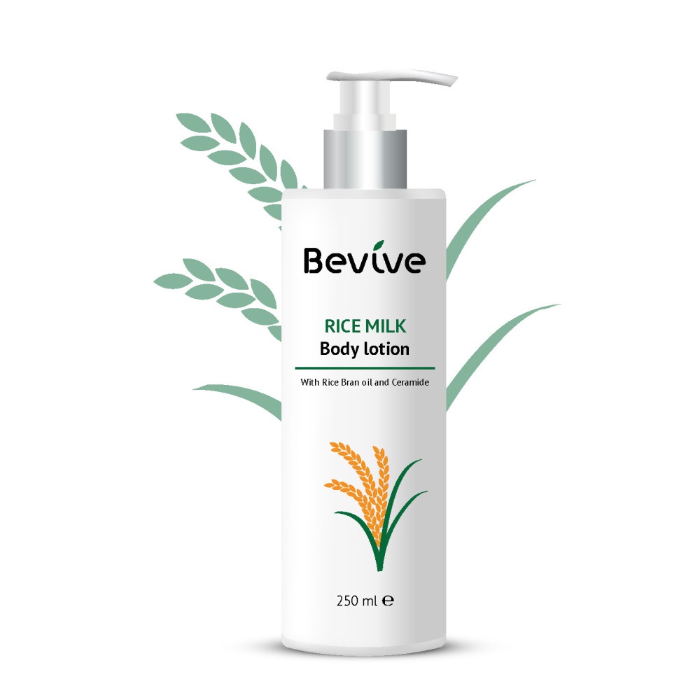 Bevive Rice Milk Body Lotion With Rice Bran Oil and Tea Seed Oil โลชั่น