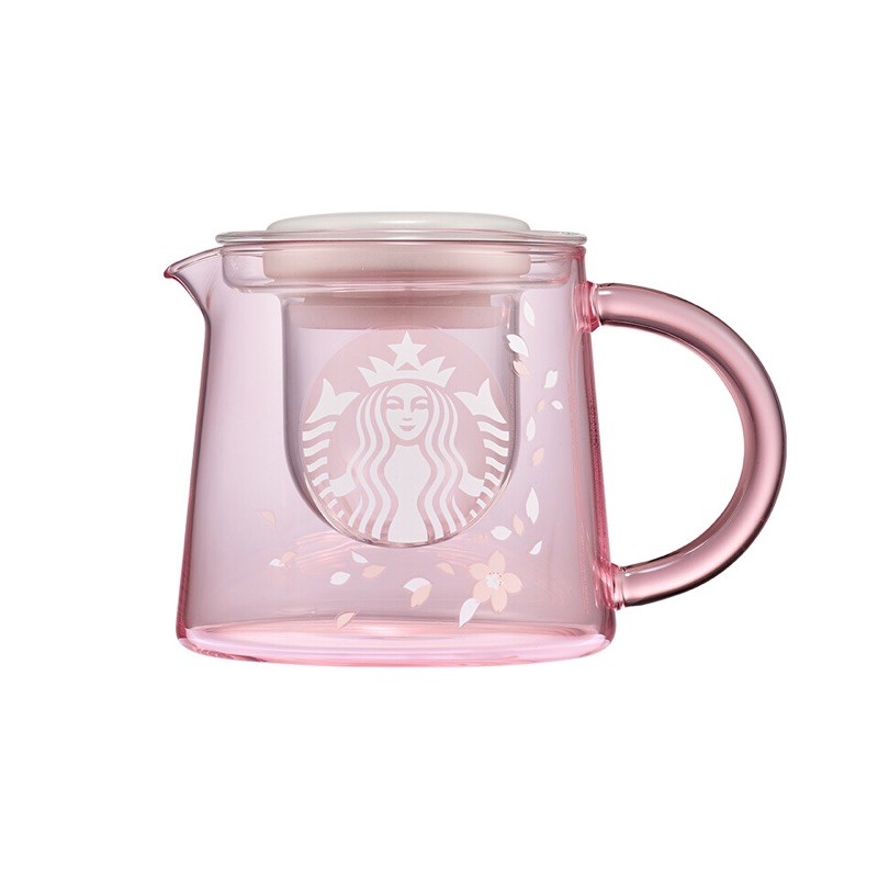 starbucks korea Cherry Blossom Glass Teapot 500 ml Shopee Thailand