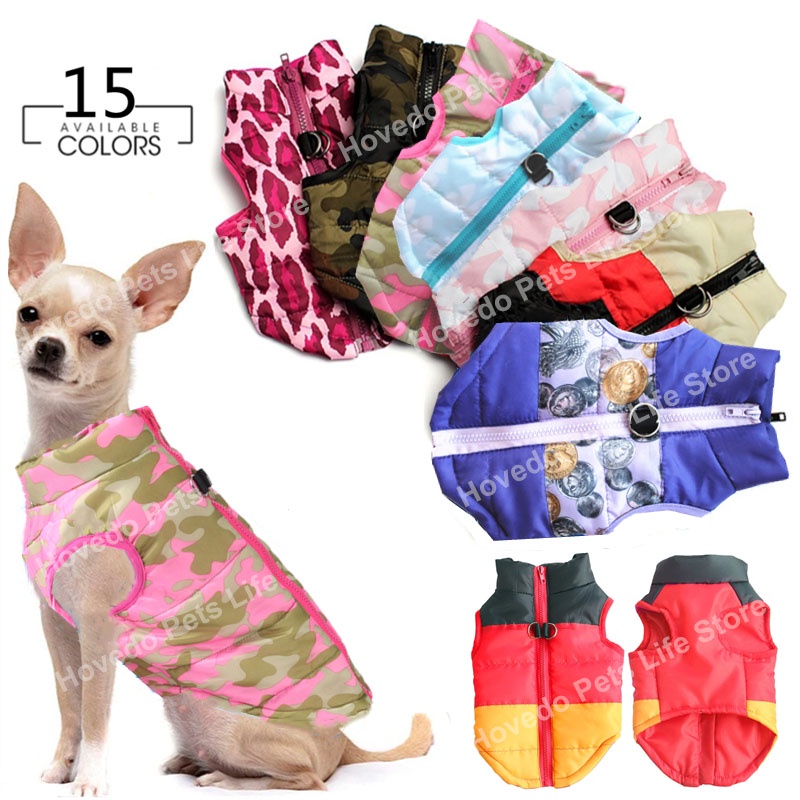 Pet Clothes Puppy Outfit Vest Warm Dog Clothes For Small Dogs Winter