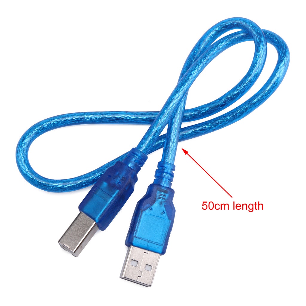 USB Cable Type B สาย USB Type B ใช้กับ Arduino ความยาว 50cm Shopee
