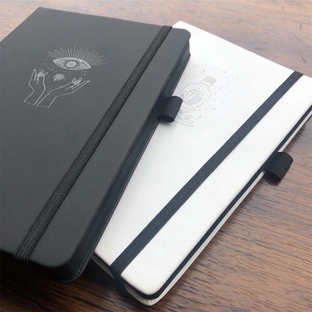 150Gsm Black Paper Bullet Dotted Notebook 160 Pages Dot Grid Journal 5
