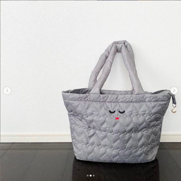 พร้อมส่ง Ajolie a jolie รุ่นใหม่ QUILTING TOTE BAG BOOK BLACK ver