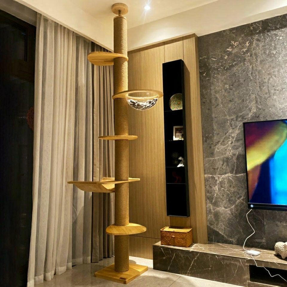 Cat Condo Ceiling / DIY FloortoCeiling Cat Tree Scratch Pole Cat Pillar Condo / Cat house Cat