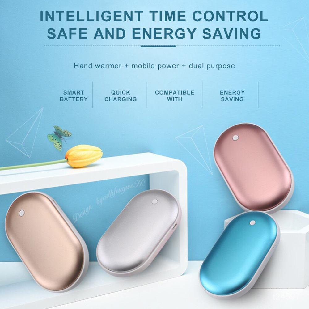 2400mAh 5V Cute USB Rechargeable LED Electric Hand Warmer Heater Travel