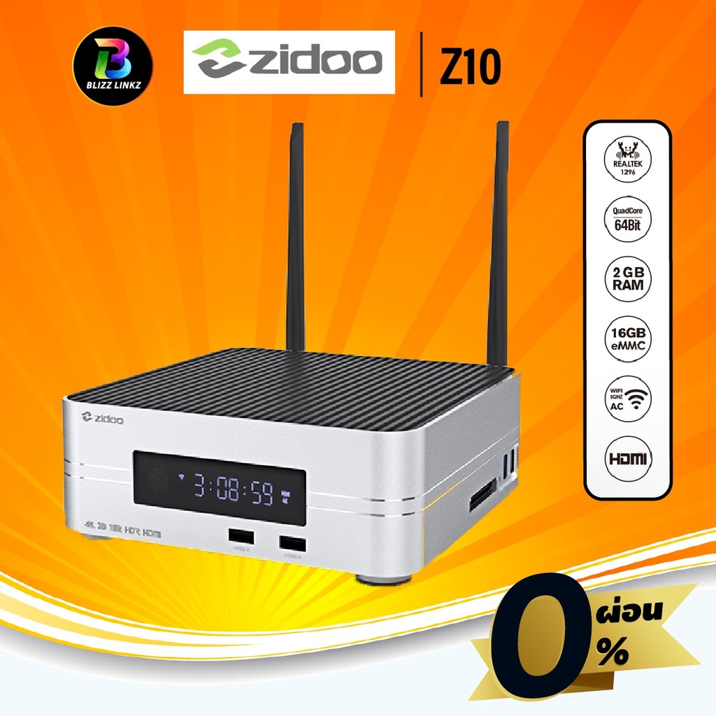 ZIDOO Z10 4K Player Firmware ล่าสุด 2020 New Realtek 1296DD ระบบภาพ