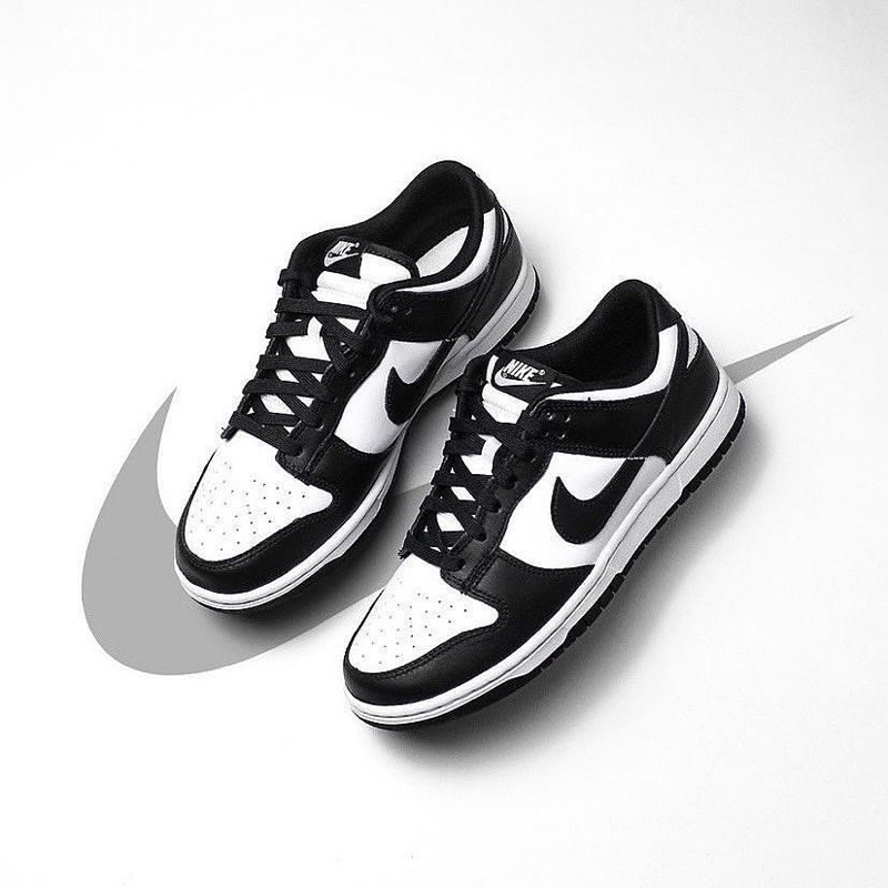 (พร้อมส่ง) Nike Dunk Low Retro "BlackWhite" (แท้100) Shopee Thailand