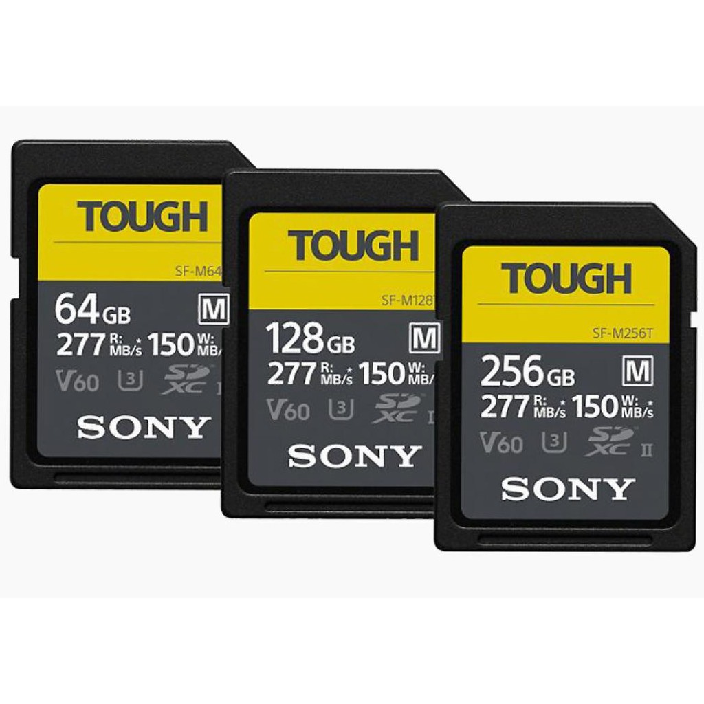 Sony SFM Tough Series UHSII SDXC Memory Card (64GB128GB256GB