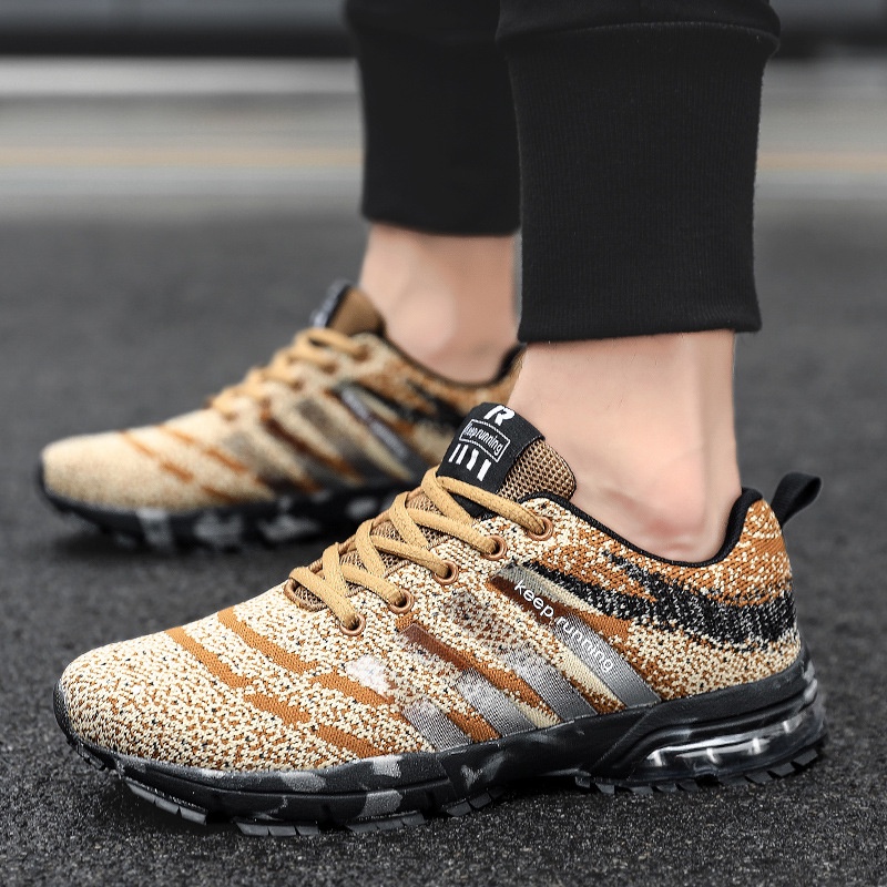 2021 New Men Running Shoes Breathable Outdoor Sports Cushion Shoes