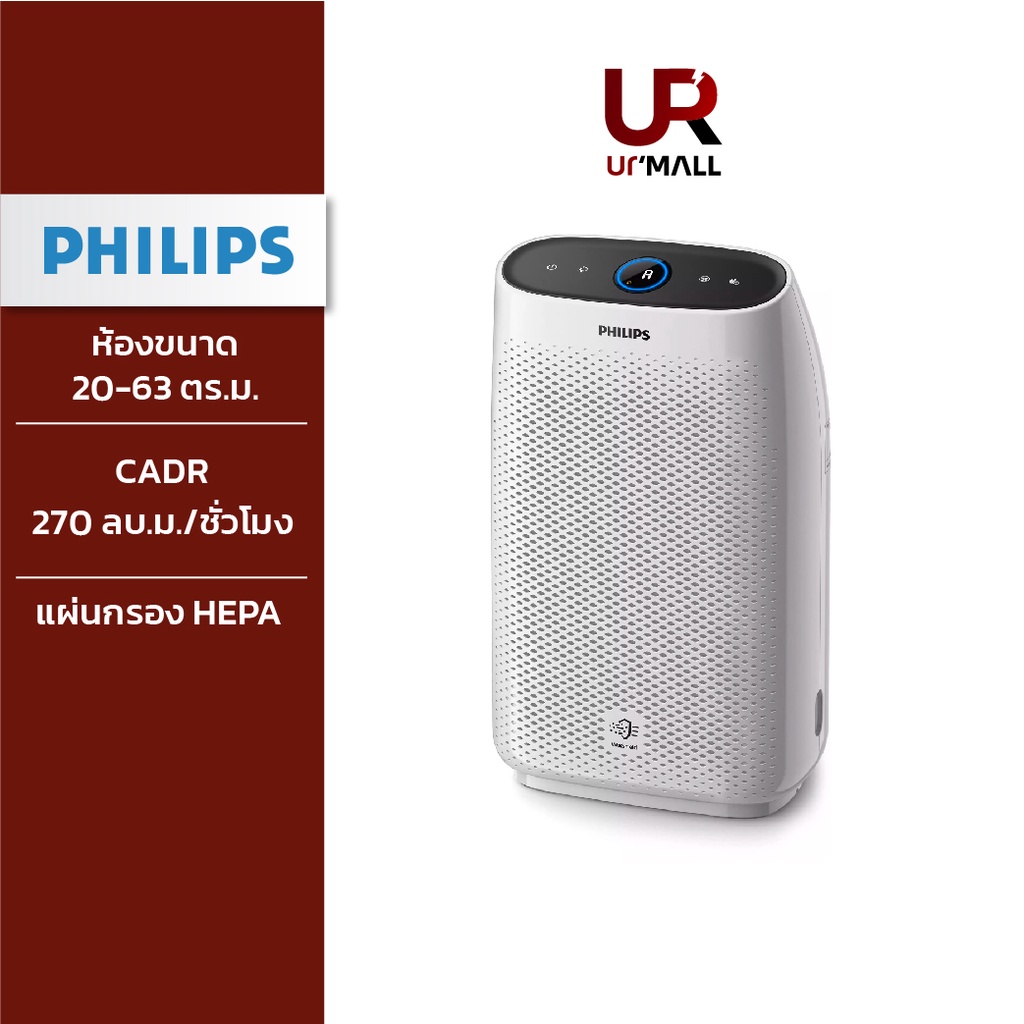 Philips Air Purifier เครื่องฟอกอากาศ รุ่น AC1215/20 ห้องขนาด 2063