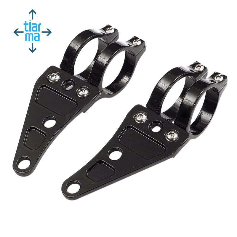 2Pcs Motorcycle Headlight Mounting Bracket Head light Holder 41Mm Turn