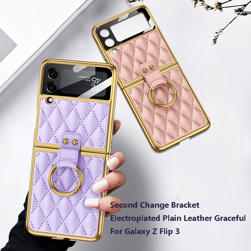 Local StockRing Holder Case For Samsung Galaxy Z Flip 3 5G Cover