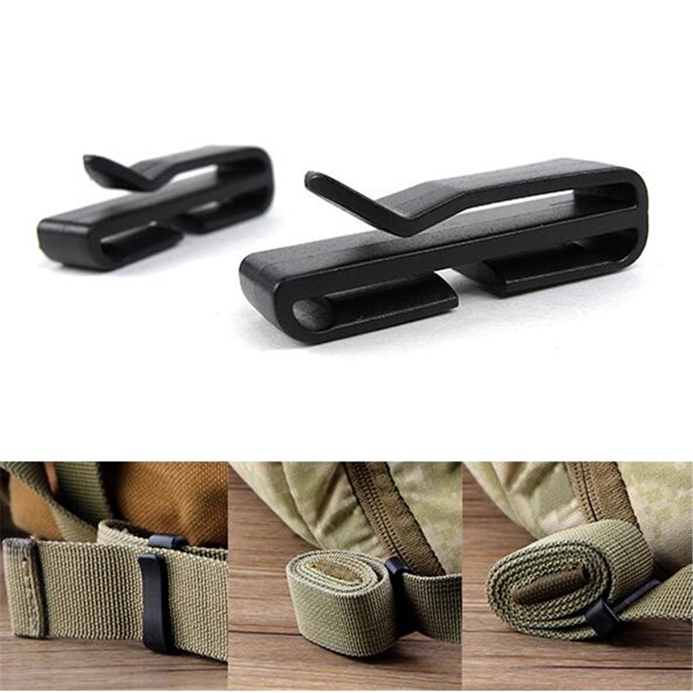 5X molle attach webbing buckle strap Belt end clip clasp adjust keeper