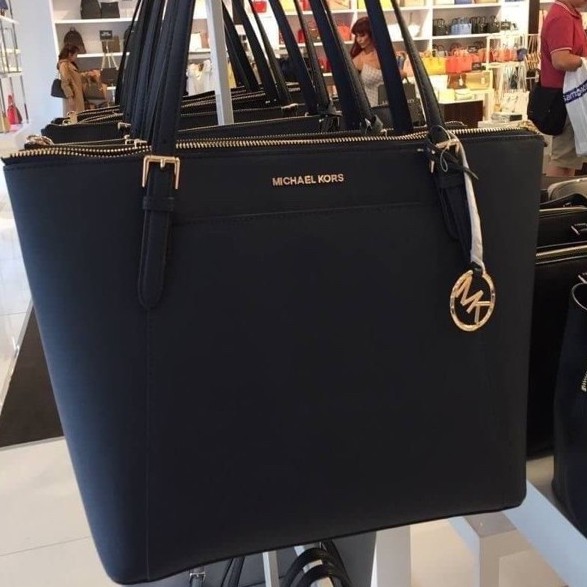 กระเป๋า MK Michael Kors Ciara LG Tote Bag Leather Tote Shopee Thailand