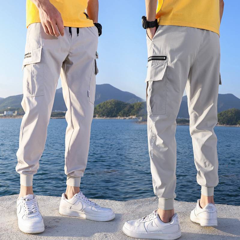 【S5XL】cargo pants men Slim Fit Sports Track Pants Korean Fashion
