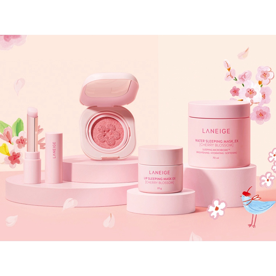 Laneige Cherry Blossom Water Sleeping Mask EX 20ml, 70ml / Tinted Lip