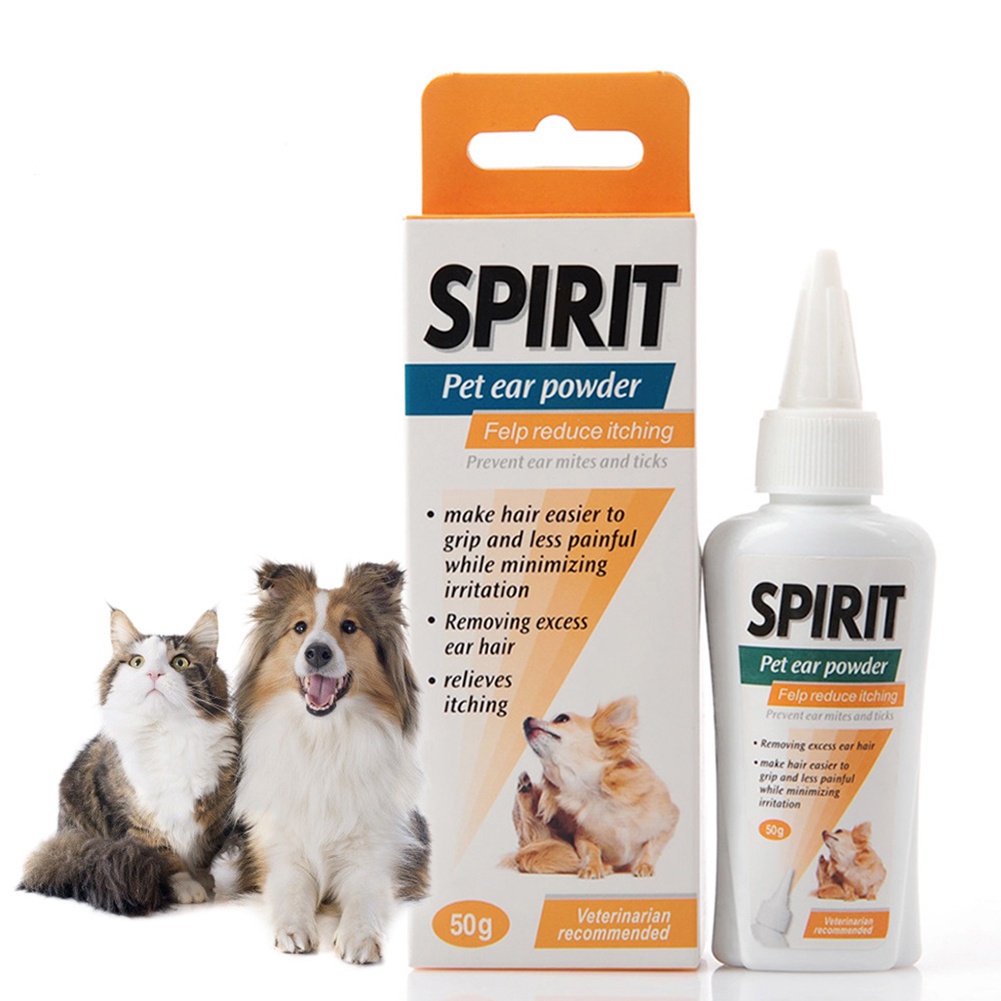 Pet Ear Cleaner Pet Ear Excess Hair Removing Powder Healthy Care Antimite Antiticks Cleaning