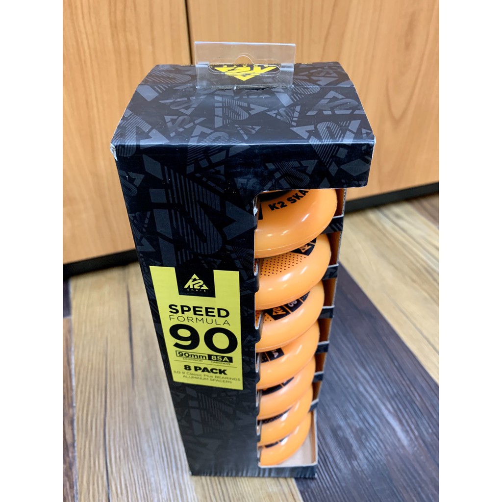 ล้อสเก๊ต COMPLETE SET Speed skate wheel size 90mm x 24mm Hardness 85A qty 8 wheels with